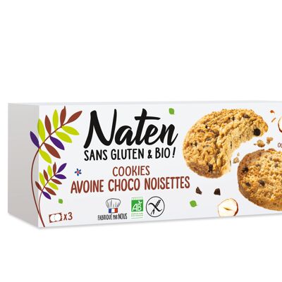 Biscotti di farina d'avena nocciola cioccolato senza glutine 120g Naten