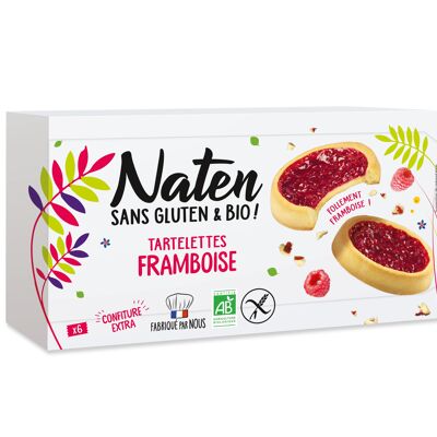 Gluten-free raspberry tartlets 130g Naten