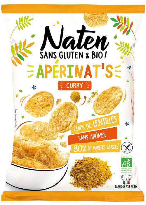 Chips au curry sans gluten 50g Naten
