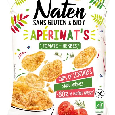 Glutenfreie Kräuter-Tomaten-Chips 50g Naten
