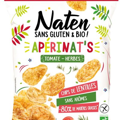 Chips tomates herbes sans gluten 50g Naten