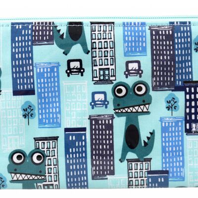 Monsters in Town Long Flat Bag cosmetic bag