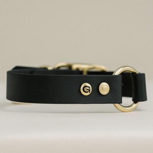 GULA Dog Collar - Black  (20mm width)