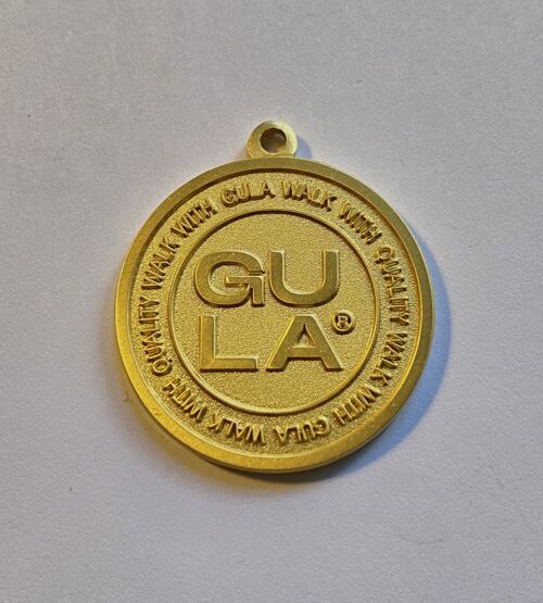 GULA Dog Tag - Contact information - Solid Brass