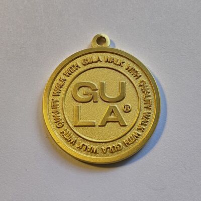 Placa de identificación GULA - Información de contacto - Latón macizo