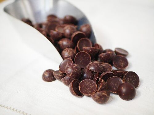 Palets de chocolat noir de couverture bio cacao 88% sac vrac 5KG