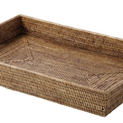 Large Mega tray, honey rattan