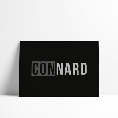 Postkarte CONNARD - Sammlung von Schimpfwörtern und Beleidigungen aus der französischen Sprache