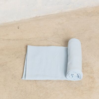 Muslin Swaddle Blanket Blue