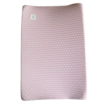 Changing Mat Cover - Shiny Peacock Pink