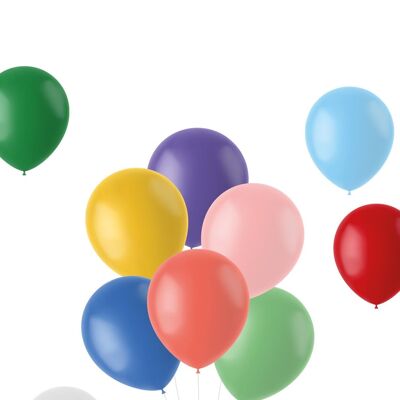 Balloons Retro Mix Multicolored 33cm - 50 pieces