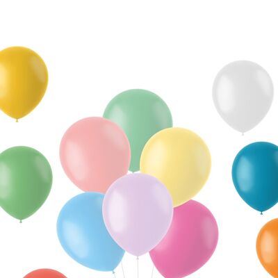 Balloons Pastel Mix Multicolored 33cm - 50 pieces