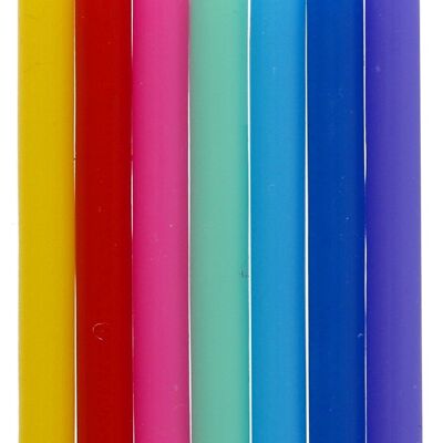 Kaarsen Color Pop Meerkleurig 6cm - 24 stuks