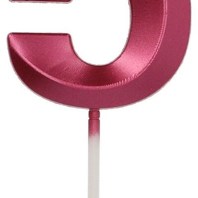 Candela Glamour Numero 5 Rosso Metallico