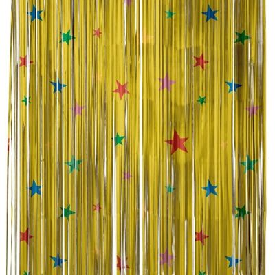 Türvorhang Folie Retro Stars - 2x1 m