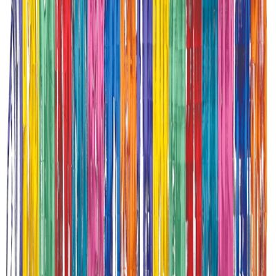 Rideau de porte Feuille Color Pop Multicolore - 2x1 m