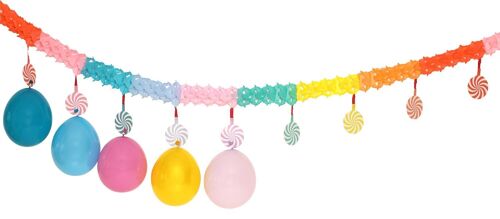 Slinger met Onderhangers Pastel - 6 meter