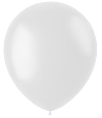 Ballons Coco Blanc Mat 33cm - 10 pièces