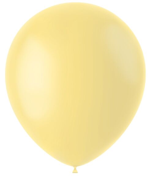 Ballonnen Powder Yellow Mat 33cm - 10 stuks