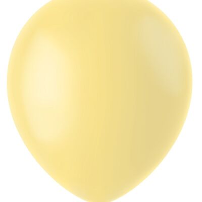 Globos Polvo Amarillo Mate 33cm - 10 piezas