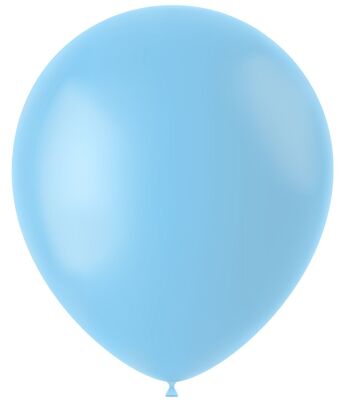 Ballons Bleu Poudre Mat 33cm - 10 pièces