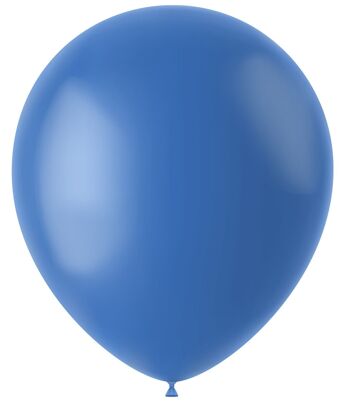 Ballons Hollandais Bleu Mat 33cm - 10 pièces