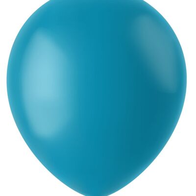Ballonnen Calm Turquoise Mat 33cm - 10 stuks