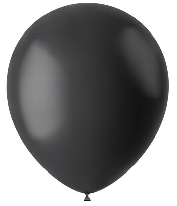 Ballons Minuit Noir Mat 33cm - 10 pièces