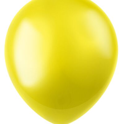 Balloons Radiant Zesty Yellow Metallic 33cm - 10 pieces