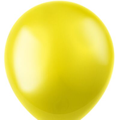 Ballonnen Radiant Zesty Yellow Metallic 33cm - 10 stuks