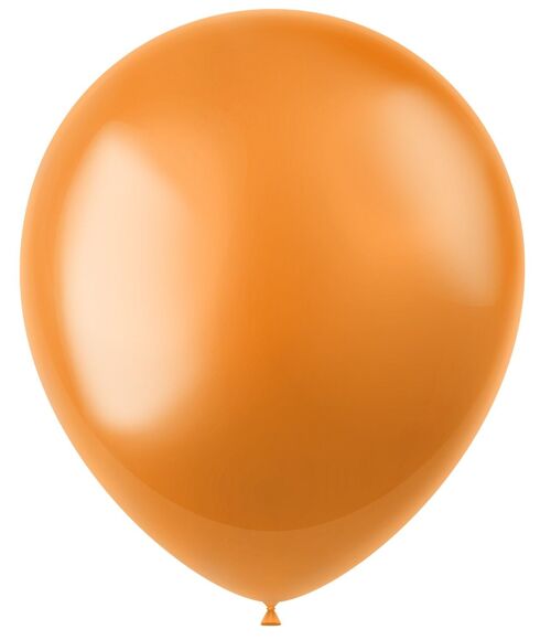Ballonnen Radiant Marigold Orange Metallic 33cm - 10 stuks