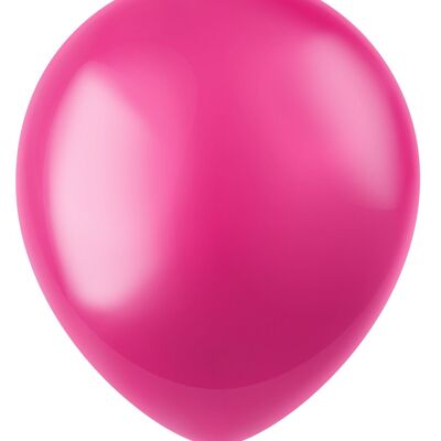 Luftballons Radiant Fuchsia Pink Metallic 33cm - 10 Stück