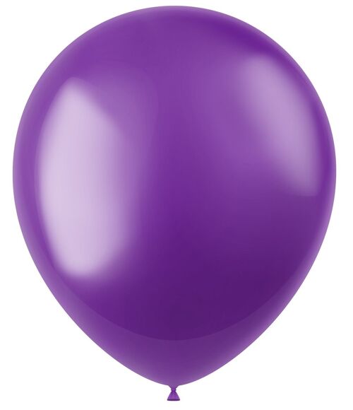 Ballonnen Radiant Violet Purple Metallic 33cm - 10 stuks