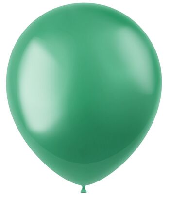 Ballons Radiant Regal Green Metallic 33cm - 10 pièces