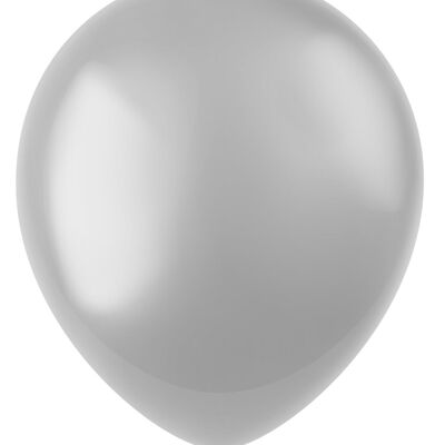 Ballonnen Moondust Silver Metallic 33cm - 10 stuks