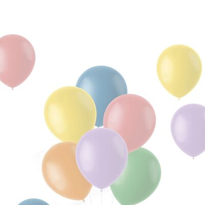 Palloncini Pastelli in Polvere 33cm - 10 pezzi