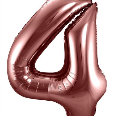 Foil Balloon Number 4 Bronze - 86 cm