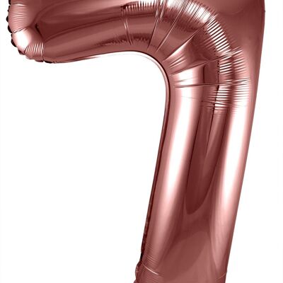 Ballon aluminium numéro 7 Bronze - 86 cm