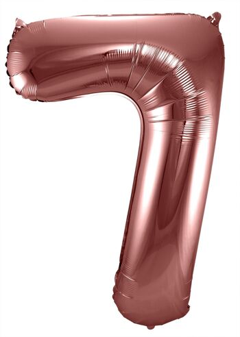 Ballon aluminium numéro 7 Bronze - 86 cm