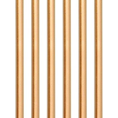 Kaarsenset Brons Metallic 15cm - 16 stuks