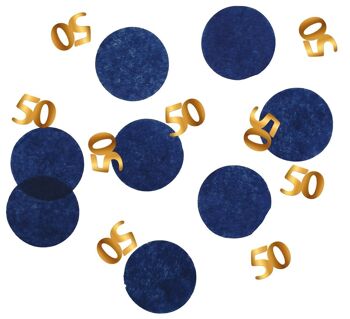 Confetti Elegant True Blue 50 Ans - 25 grammes