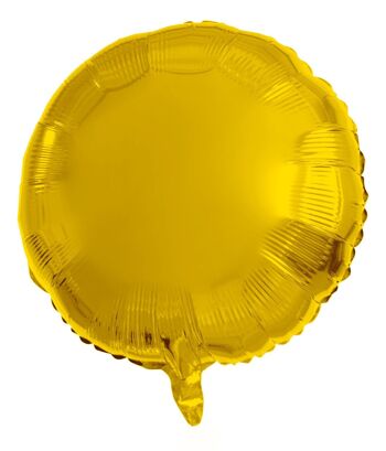 Ballon aluminium Rond Doré - 45 cm