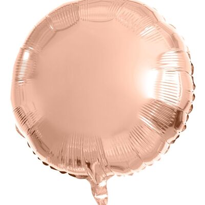 Ballon Aluminium Rond Or Rose - 45 cm