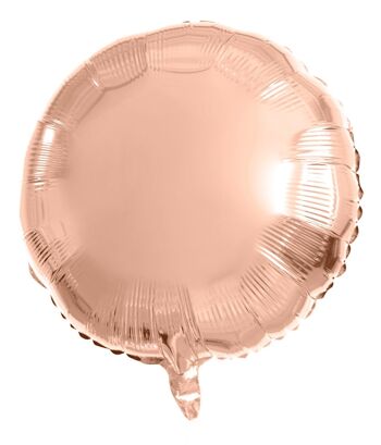 Ballon Aluminium Rond Or Rose - 45 cm