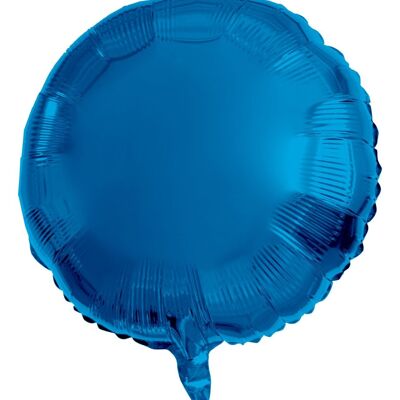 Folieballon Rond Blauw - 45 cm