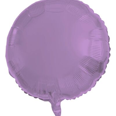 Ballon Aluminium Rond Violet Métallisé Mat - 45 cm