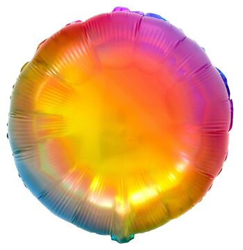 Ballon aluminium rond Yummy Gummy Rainbow - 45 cm