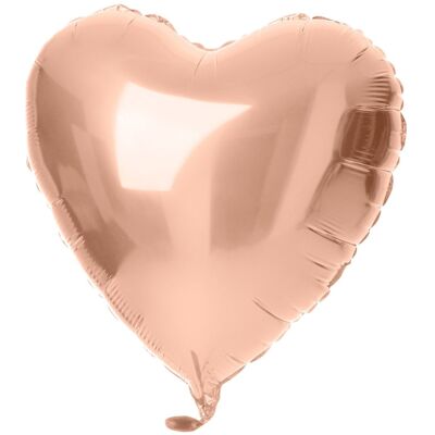 Foil Balloon Heart Shaped Rose Gold - 45 cm