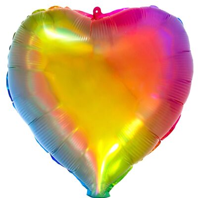 Folienballon in Herzform Yummy Gummy Rainbow - 45cm