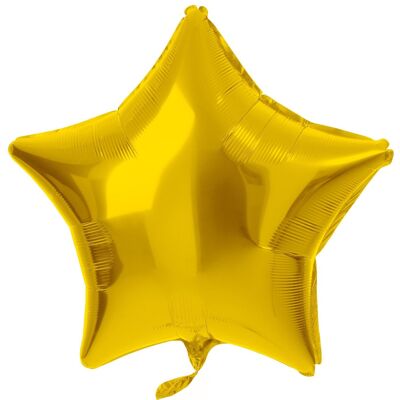 Foil Balloon Star Shaped Gold - 48 cm